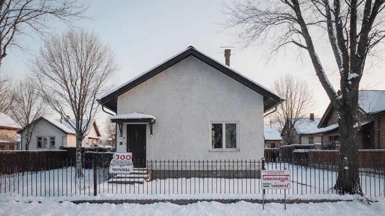 Фасад одноэтажного дома высотой 6,2 м с крышей под 30°, соответствующий ограничениям генплана в поселке.