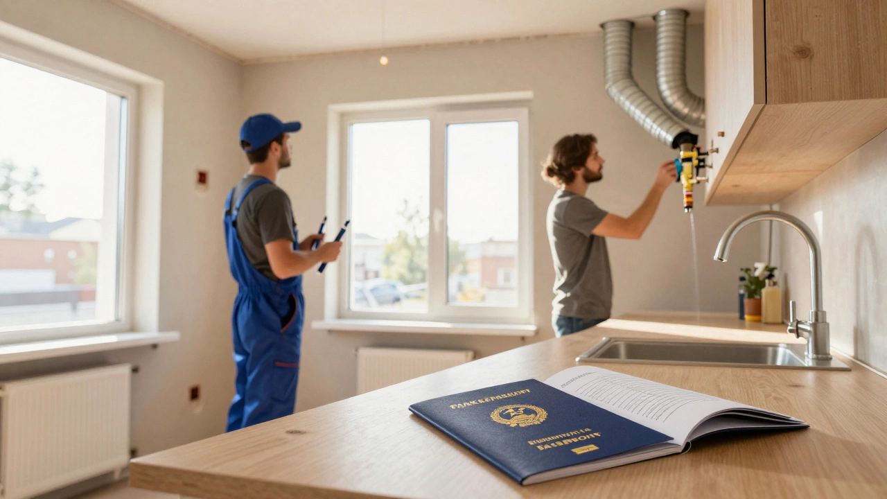 Финальная проверка коммуникаций в новом доме: тест вентиляции и водопровода перед сдачей.
