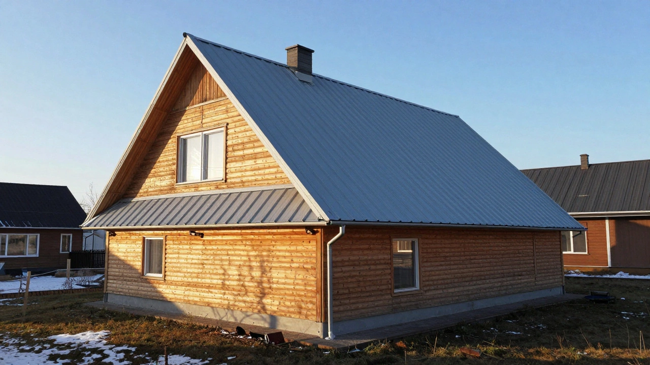 Сколько квадратных метров занимает односкатная крыша 12х16?