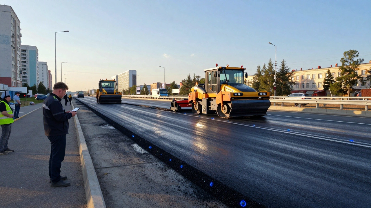 В Екатеринбурге в 2026 году ремонтируют магистраль с использованием полимерного асфальта и датчиков мониторинга.